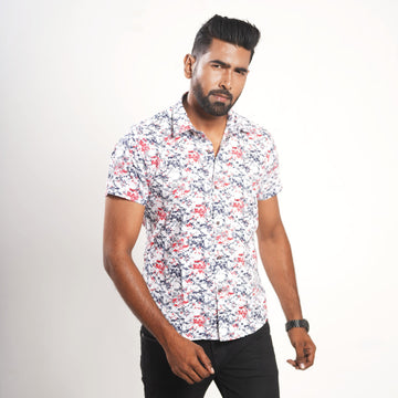 Mens Trendy Designer half Sleeve Shirt